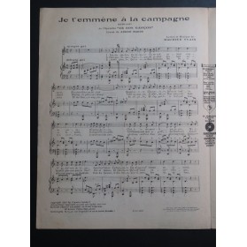 YVAIN Maurice Je t'emmène à la campagne Chant Piano 1926