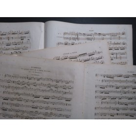 TOLBECQUE J. B. La Dame Blanche Quadrille Piano Flûte Violon Flageolet ca1830