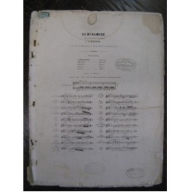 ROSSINI G. Semiramide Cavatine Piano ca1825