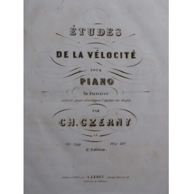 CZERNY Charles Études de la...