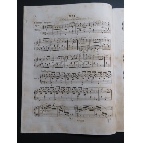 HÜNTEN François Air sur Le Désir de Beethoven op 56 Piano ca1835