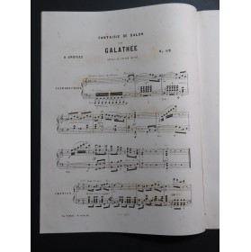 CROISEZ Alexandre Fantaisie sur Galathée op 62 Piano ca1860