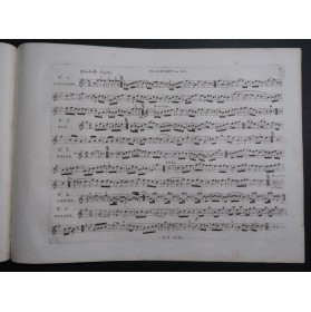 AULAGNIER A. Quadrille Créole Piano Flûte Violon Flageolet ca1850