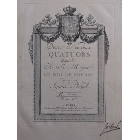 PLEYEL Ignace 12 Nouveaux...