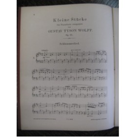 TYSON WOLFF Gustav Kleine Stücke op25 Piano 1890