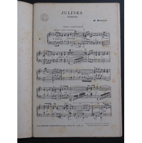 RODIGE H. Juliska Csardas Piano Cordes 1909