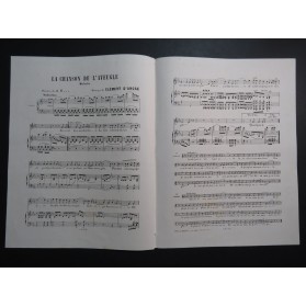 D'ANCRE Clément La Chanson de l'Aveugle Chant Piano ca1880