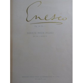 ENESCO Georges Sonate op 24...