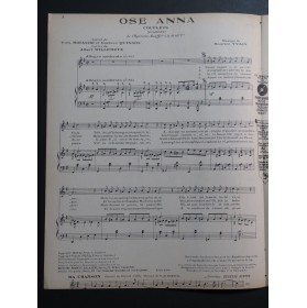 YVAIN Maurice Ose Anna Chant Piano 1923