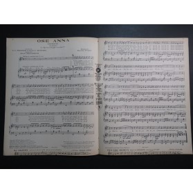 YVAIN Maurice Ose Anna Chant Piano 1923