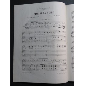 DARCIER Louis Madame La Terre Chant Piano 1855