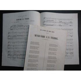 DARCIER Louis Madame La Terre Chant Piano 1855