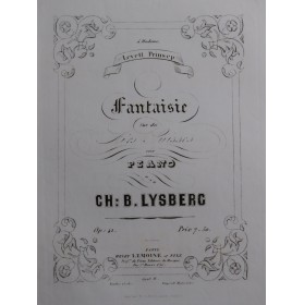 LYSBERG Ch. B. Fantaisie...