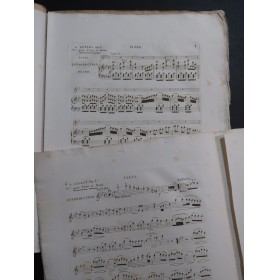 LEPLUS Ludovic Fantaisie et Variations Piano Flûte ca1840
