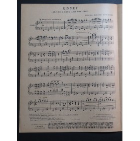 HENLERE Herschel DIERO Guido Kismet Piano 1920