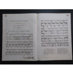 KRETSCHMER H. A. L'Adieu d'un Garde d'Honneur Signature Chant Piano ou Harpe ca1820