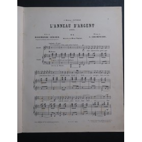 CHAMINADE Cécile L'Anneau d'Argent Chant Piano 1892