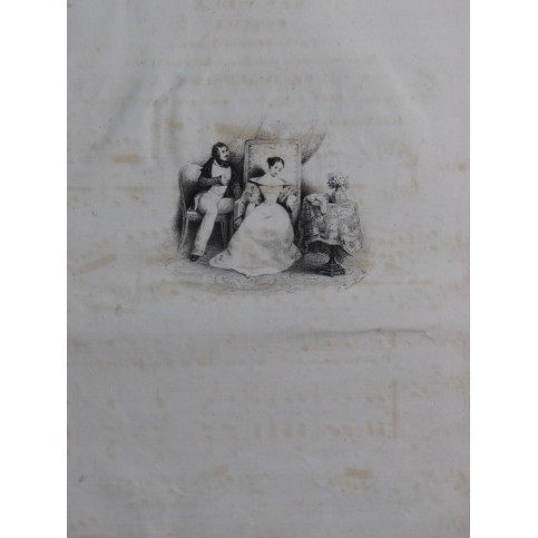 SIMON Théophile Mes Vœux Chant Piano ca1830