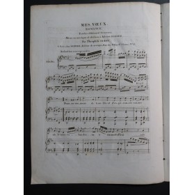 SIMON Théophile Mes Vœux Chant Piano ca1830