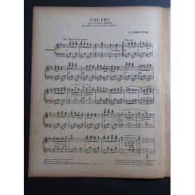 CHRISTINÉ Henri Phi-Phi Les Petits Païens Piano 1919