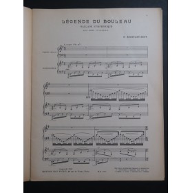 KONSTANTINOFF Kostia Légende du Bouleau 2 Pianos 4 mains 1935