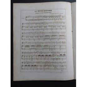 BARROILHET Paul La Petite Savoyarde Chant Piano 1841