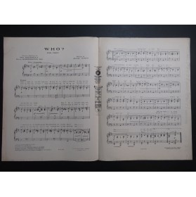 KERN Jérôme Who ? Piano 1926