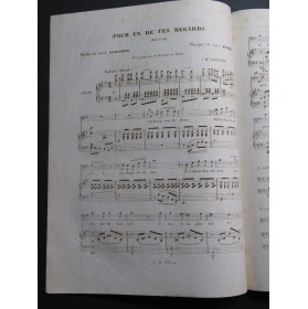 ABADIE Louis Pour un de tes Regards Chant Piano ca1845