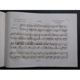 TOLBECQUE J. B. La Révolte du Sérail Quadrille No 3 Piano Violon ca1850