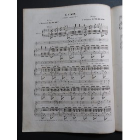 OFFENBACH Jacques Les Voix Mystérieuses No 1 L'Hiver Chant Piano 1853