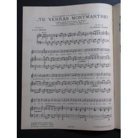 BOREL-CLERC Charles Tu Verras Montmartre Chant Piano 1922