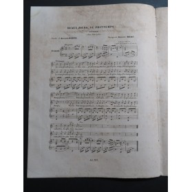 HAAS Charles Beaux jours de Printemps Chant Piano 1846