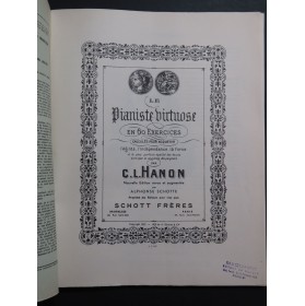 HANON C. L. Le Pianiste Virtuose 60 Exercices Piano 1929