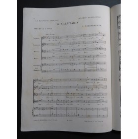 NIEDERMEYER Louis O Salutaris Chant Orgue 1858