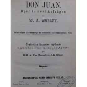 MOZART W. A. Don Juan Opera...