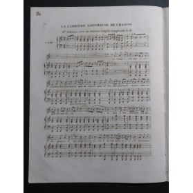LHUILLIER Edmond La Carrière Amoureuse de Chauvin Chant Piano ca1830
