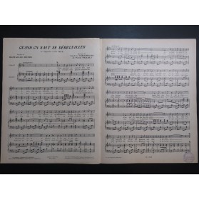 GABAROCHE Gaston PEARLY Fred Quand on sait se débrouiller Chant Piano 1923