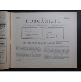 L'Organiste 3e Année No 6 Reuchsel Paradies Orgue 1937