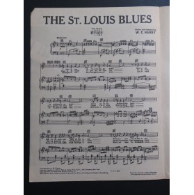 HANDY W. C. The St Louis Blues Chant Piano 1927