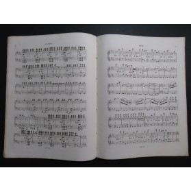 HÜNTEN François Les Bords du Rhin op 120 Piano 4 mains ca1840