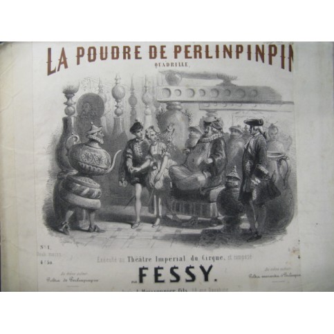 FESSY A. La Poudre de Perlinpinpin Piano Flute Violon ca1854