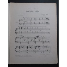 BILLI Vincenzo Campane A Sera op 316 Piano 1922