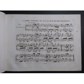 Das Lager bei Teltow Lieblings Militaire Märsche 2. Heft Piano ca1830