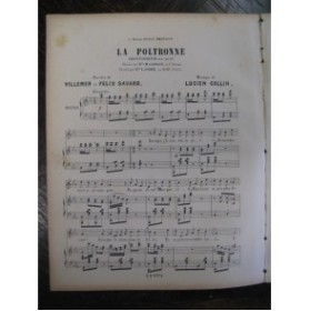 COLLIN Lucien La Poltronne Chant Piano XIXe
