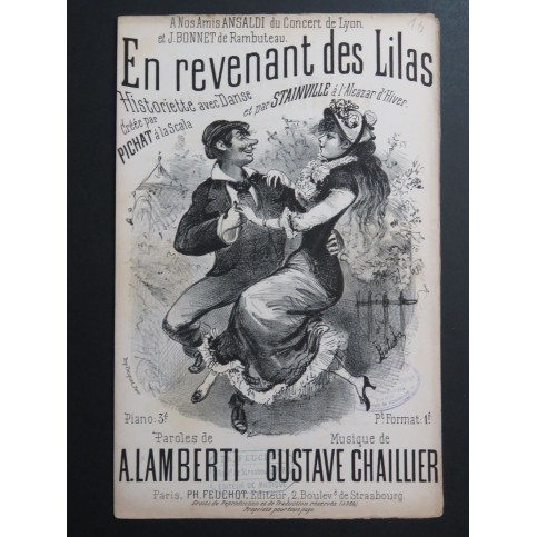 En revenant des Lilas Chant ca1880