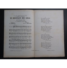 En revenant des Lilas Chant ca1880