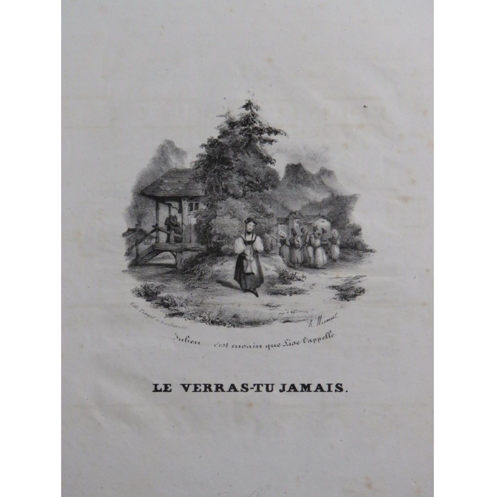 PANSERON Auguste Le Verras-tu Jamais ! Chant Piano ca1830