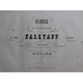 MUSARD Quadrille sur...
