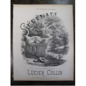 COLLIN Lucien Sérénade Chant Piano XIXe