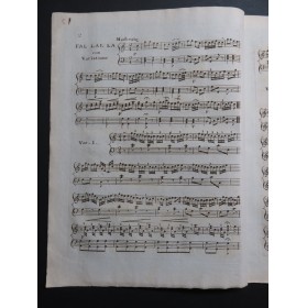 BARBIERI Carlo Three Favorite Airs op 12 Piano ca1790
